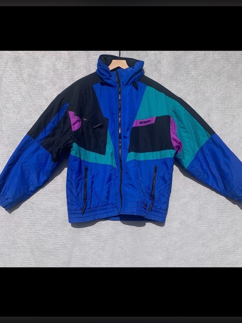 Vintage Obermeyer Ski Jacket 80’s 90’s Retro Men Large color block